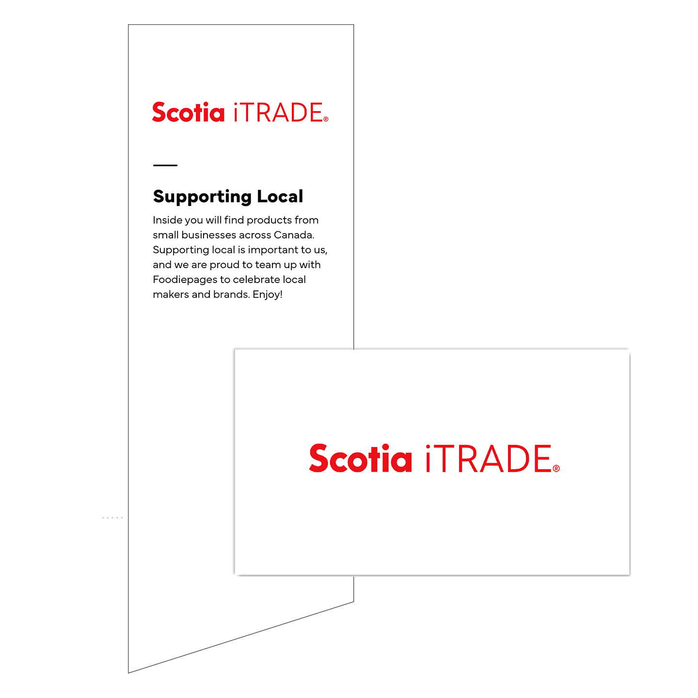Scotia iTrade Box Sticker + Gift Message - ENGLISH