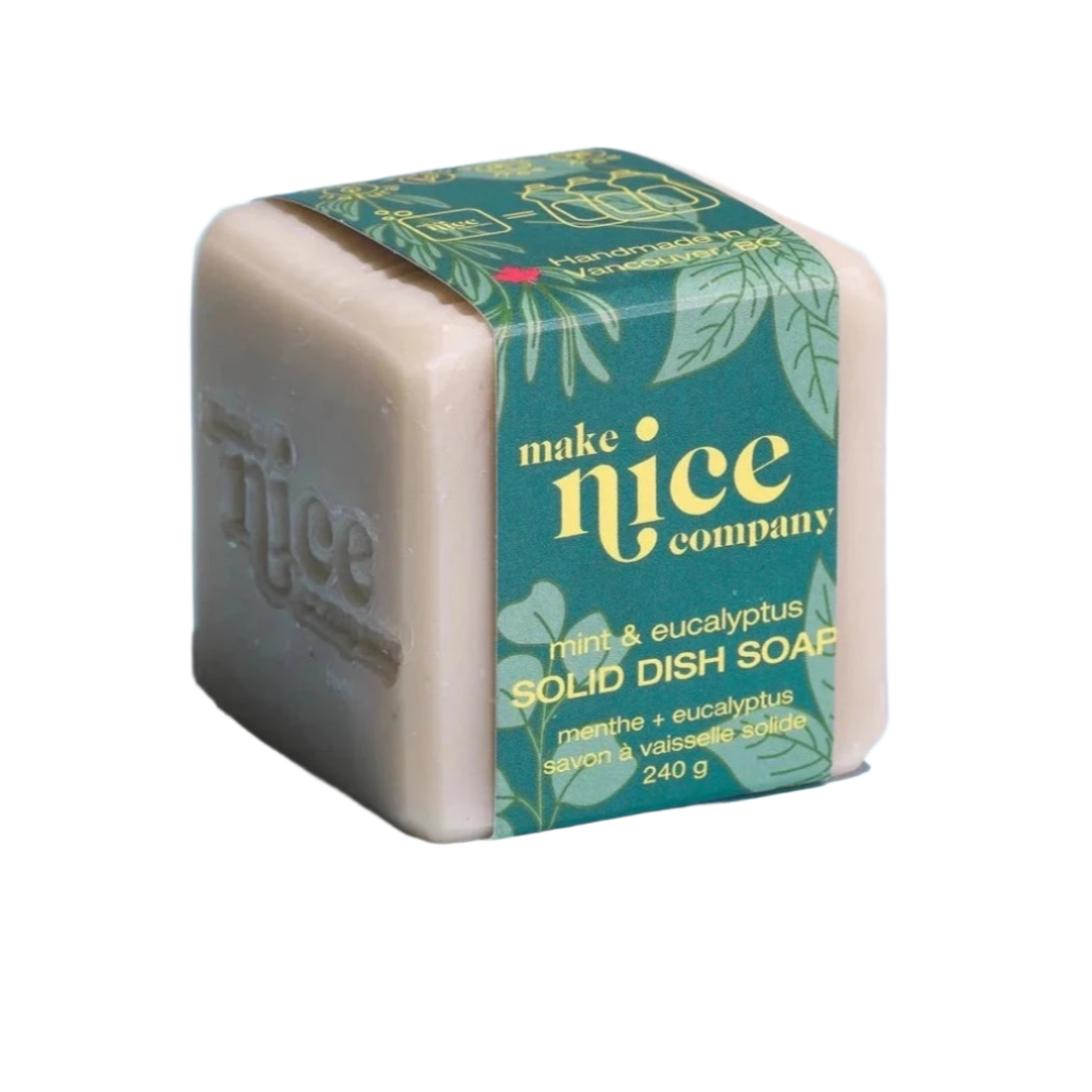 Make Nice Co. - Solid Dish Soap - Mint & Eucalyptus