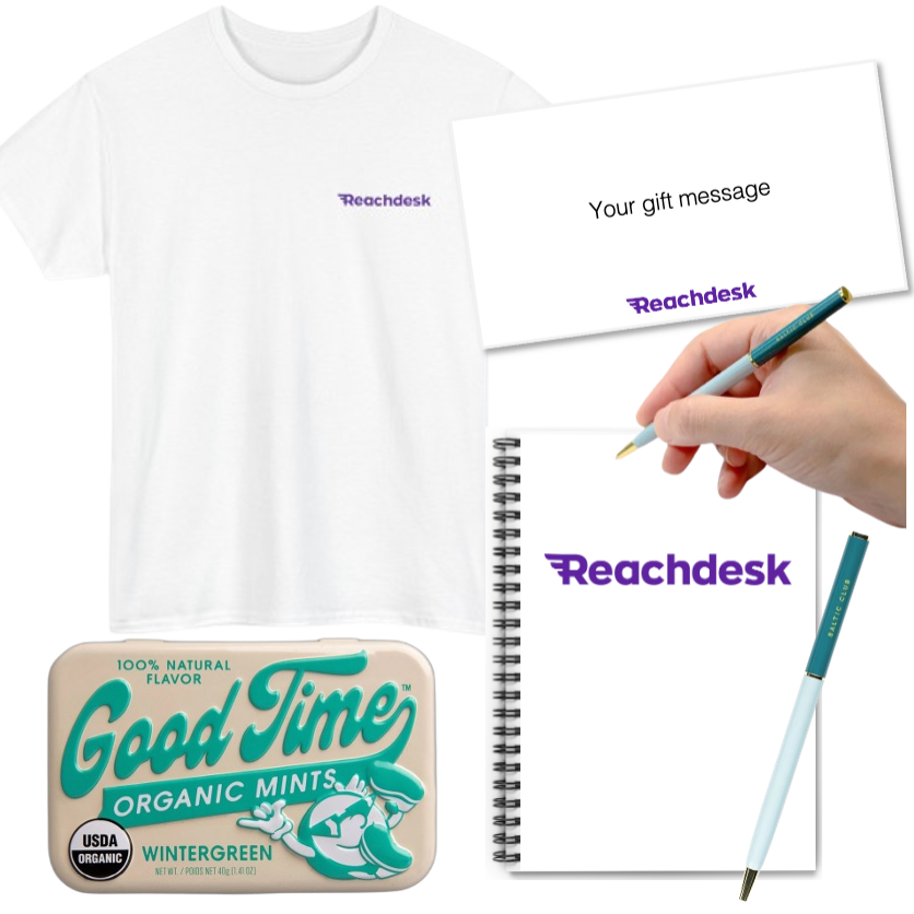 On-Demand Desk Essentials with Branded T-Shirt & Notebook
