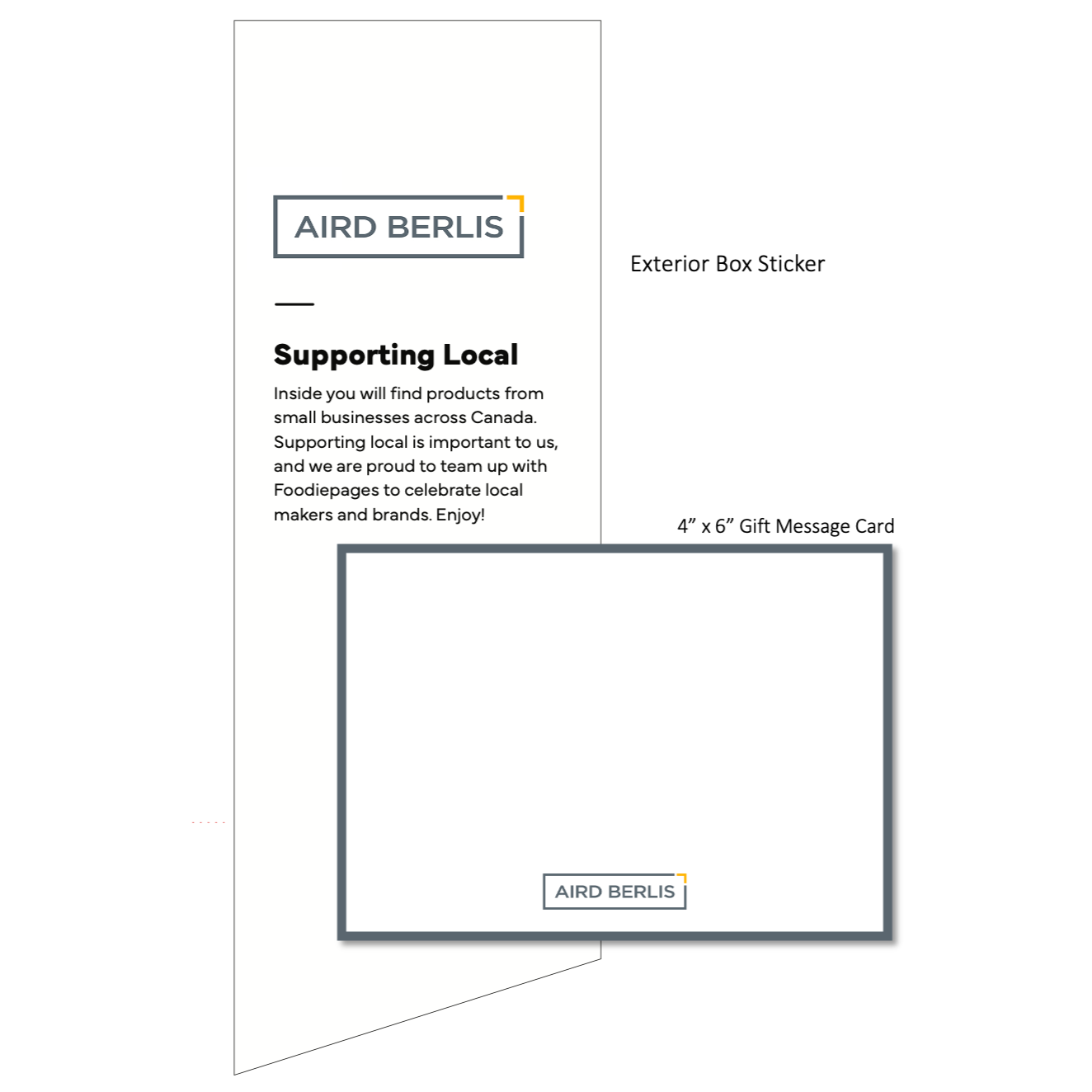 Aird & Berlis Sticker + Gift Message Bundle
