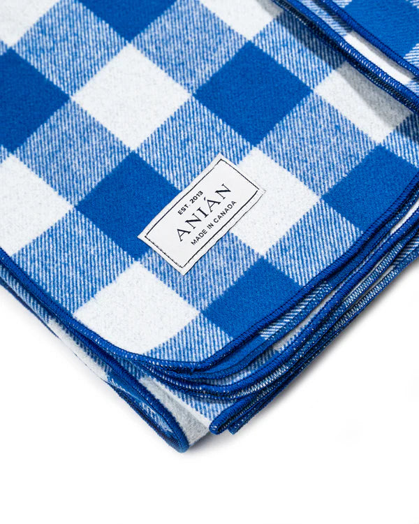 Blue & White Blanket - ANIAN