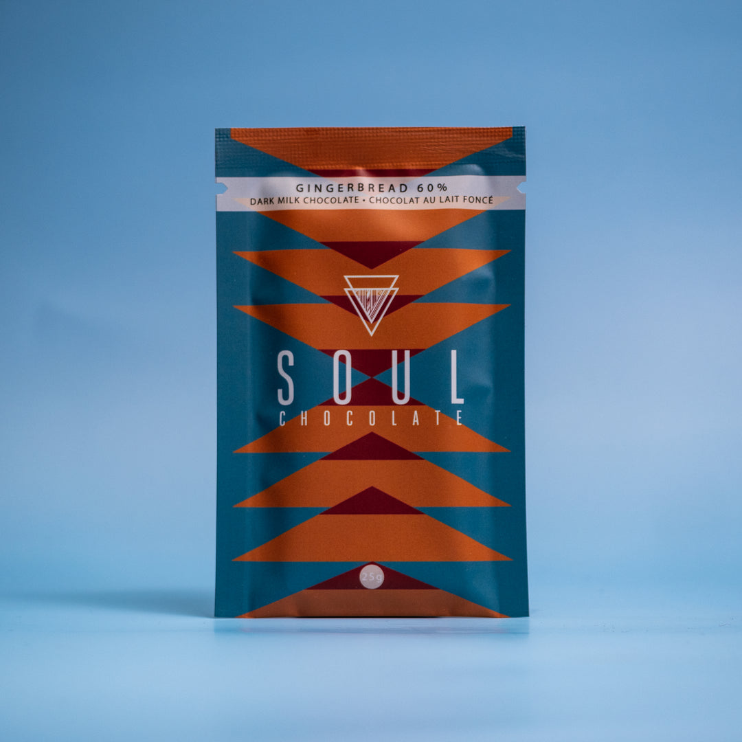 Soul Chocolate - Gingerbread 60% Dark Milk Chocolate 25g