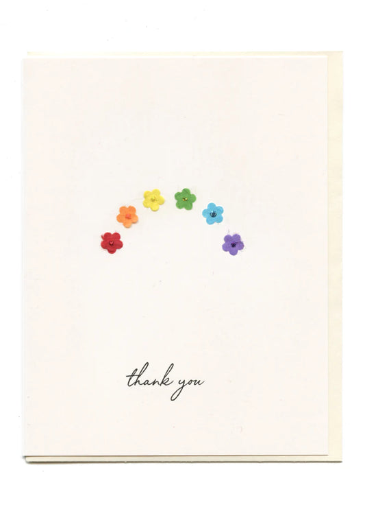 "Thank You" Flowers Card