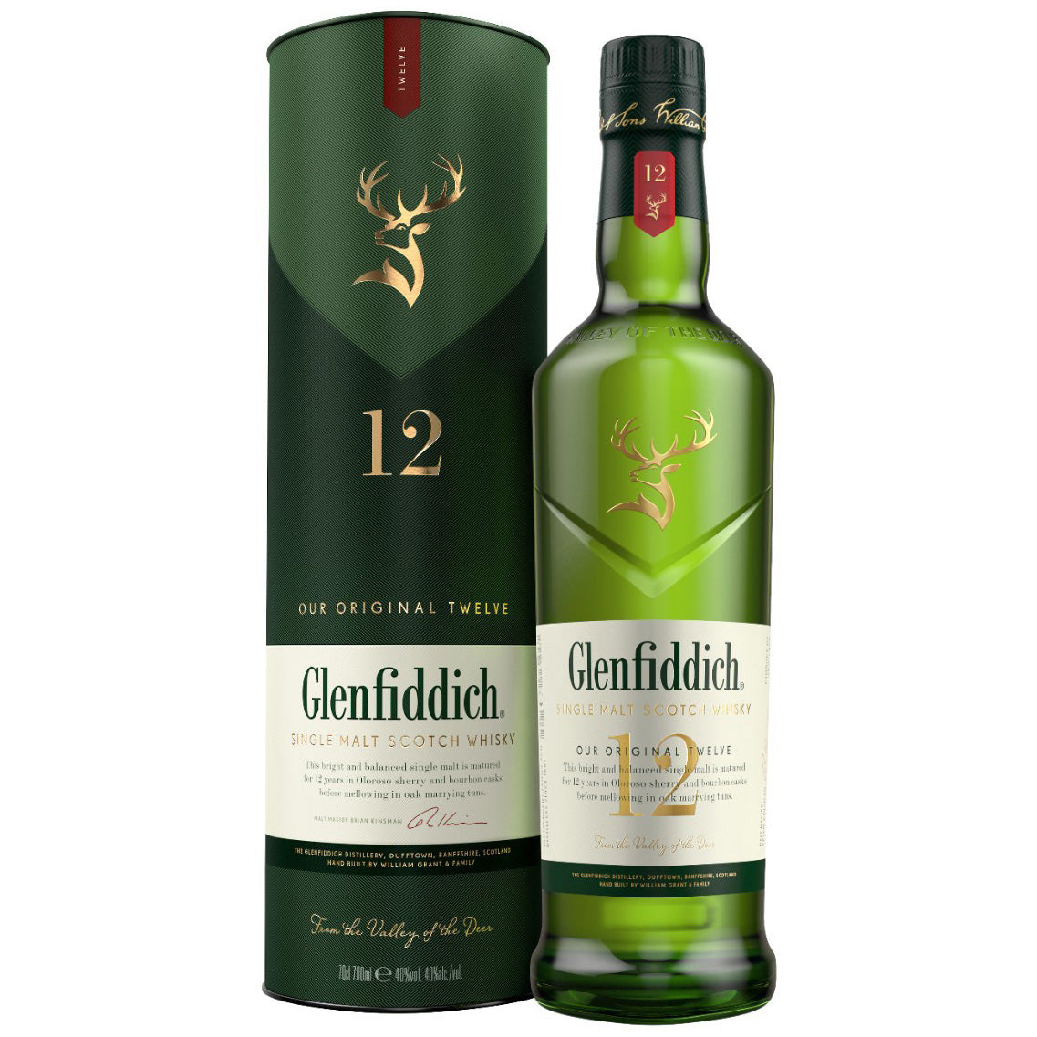 Glenfiddich 12 Year Old Single Malt Scotch Whisky