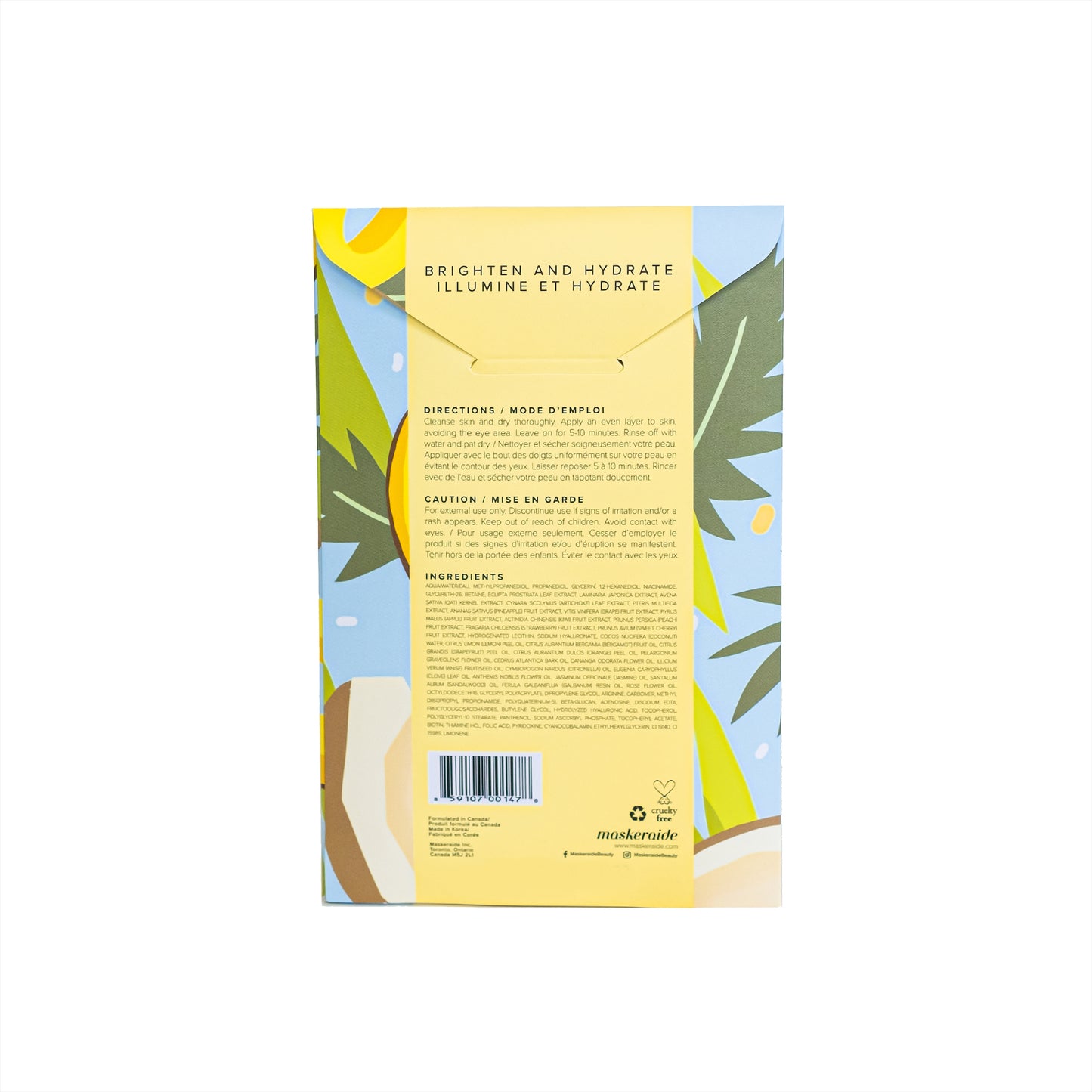 MaskerAide - Pineapple Brightening Jelly Mask (3 Uses)