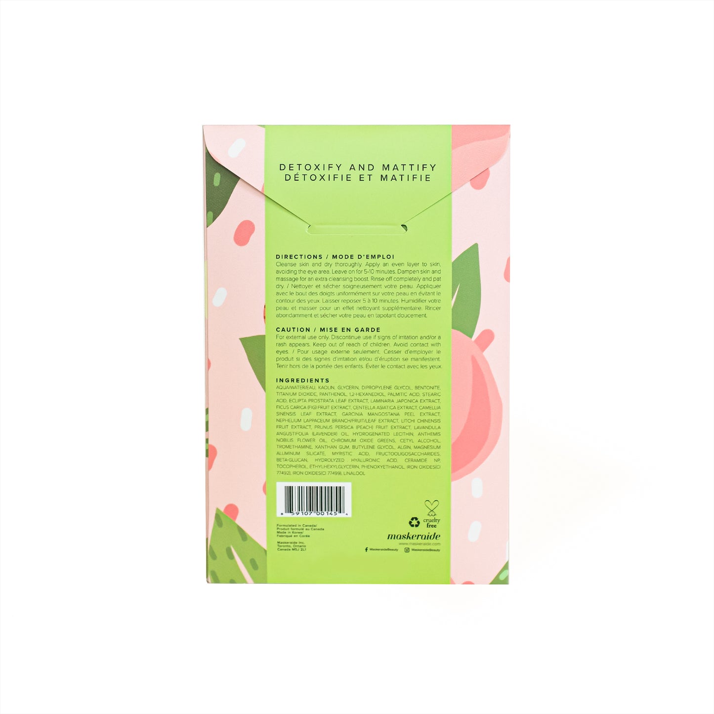 MaskerAide - Matcha Detoxifying Clay Mask (3 Uses)