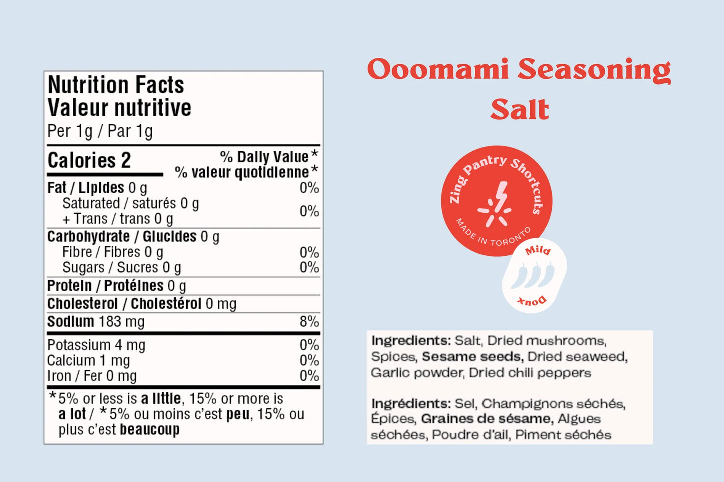 Zing - Ooomami Seasoning Salt 70g