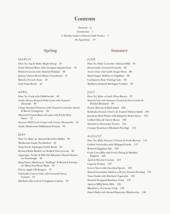 Peak Season - 12 Months of Recipes Book by Deidre Buryk