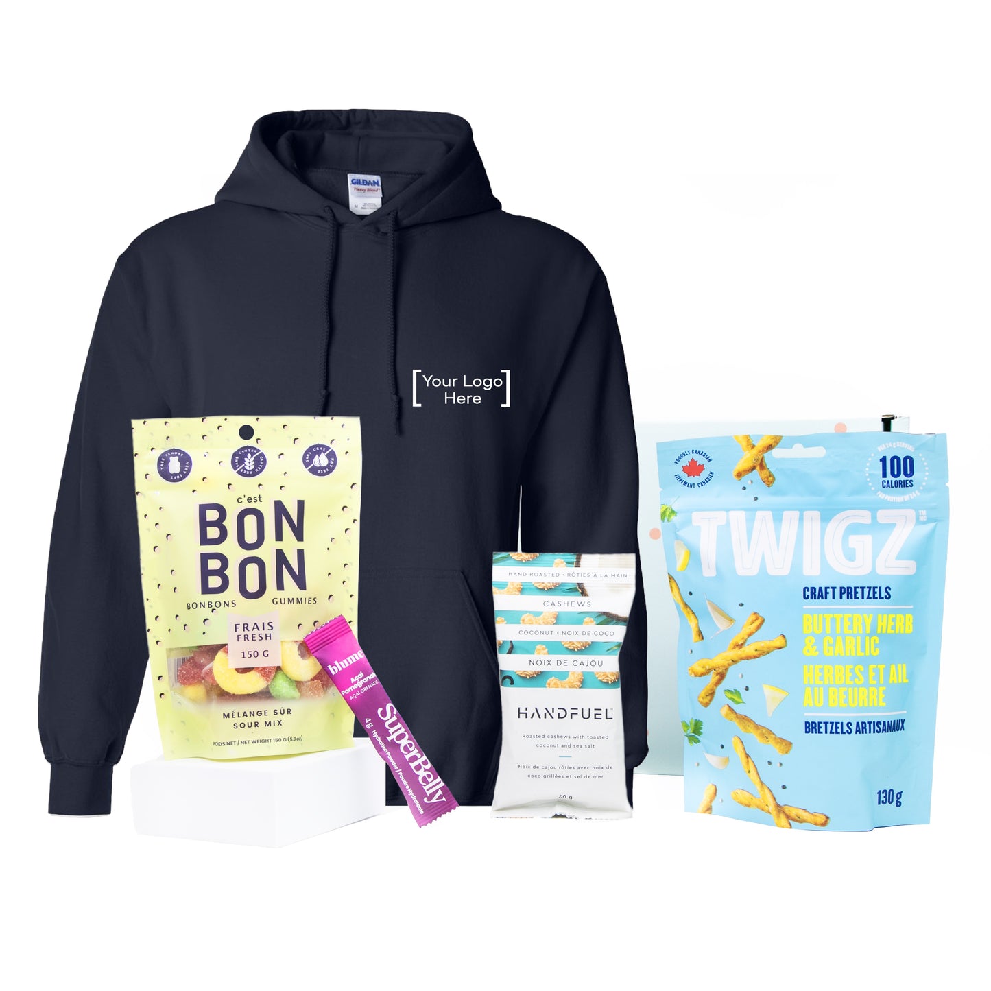 On Demand Custom Hoodie Snack Kit