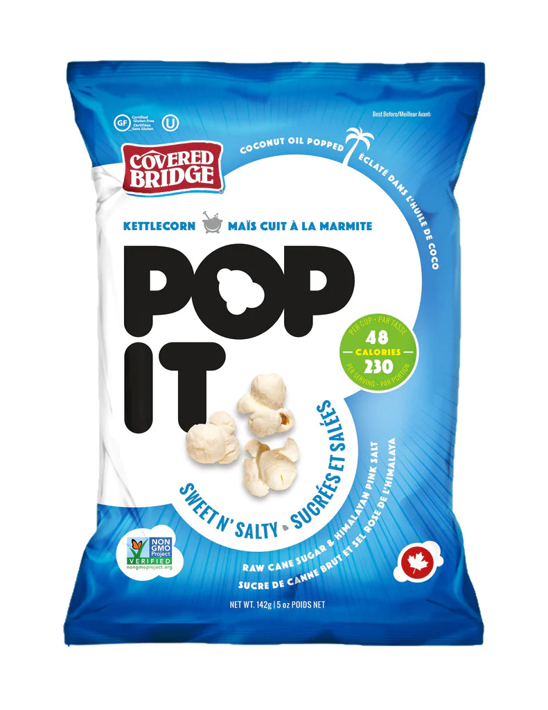 Covered Bridge - POP IT Sweet N Salty Kettlecorn 142g