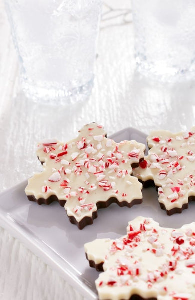 Saxon Chocolates - Peppermint Bark Snowflake Bag (3 pcs each 25g)