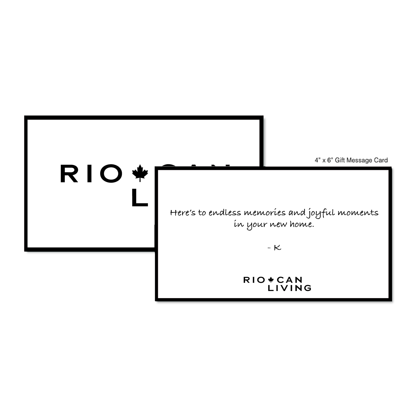 RioCan Living Gift Message Card