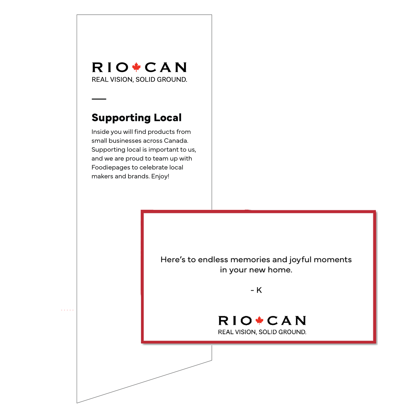 RioCan Sticker + Gift Message Card Bundle