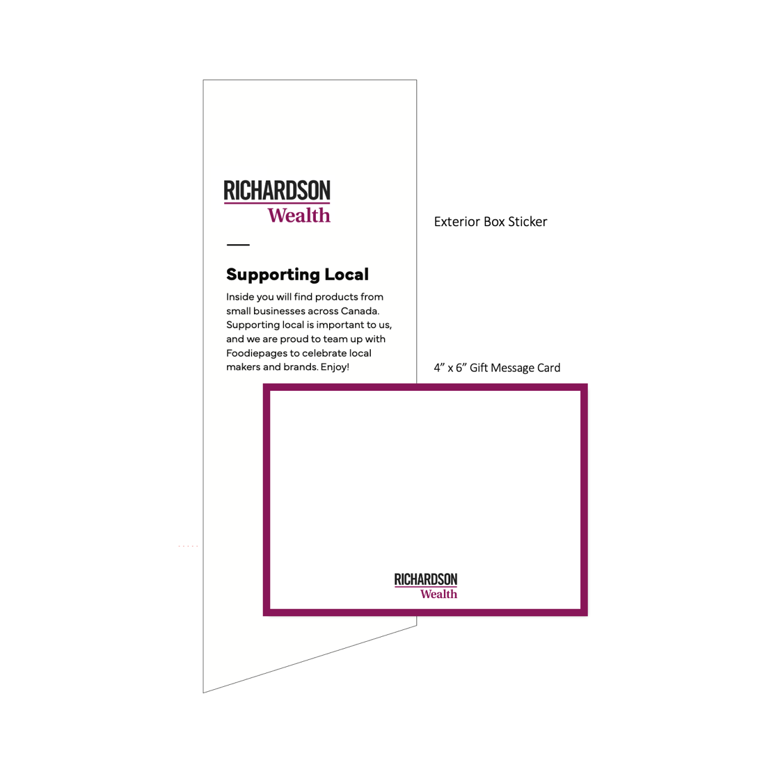 Richardson Wealth Sticker + Gift Message Bundle