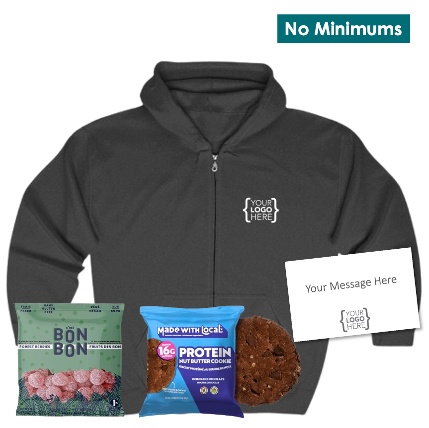 On-Demand Snack Box with Branded Zip-Up Hoodie