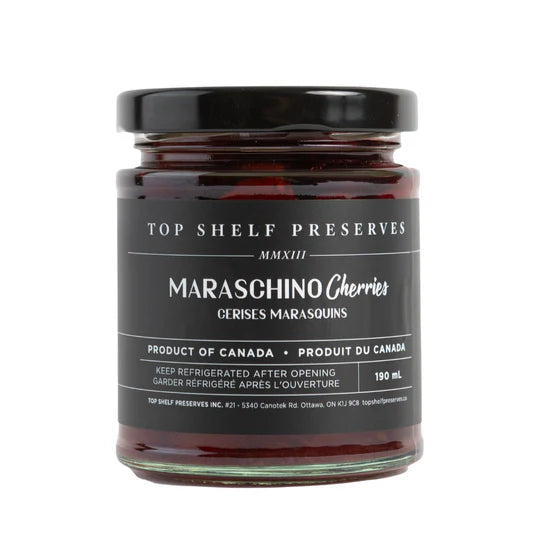 Top Shelf Preserves Maraschino Cherries