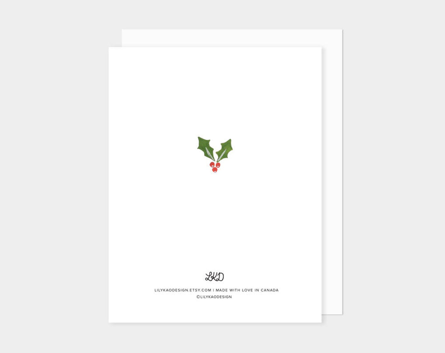 "HAPPY HOLIDAYS" Card