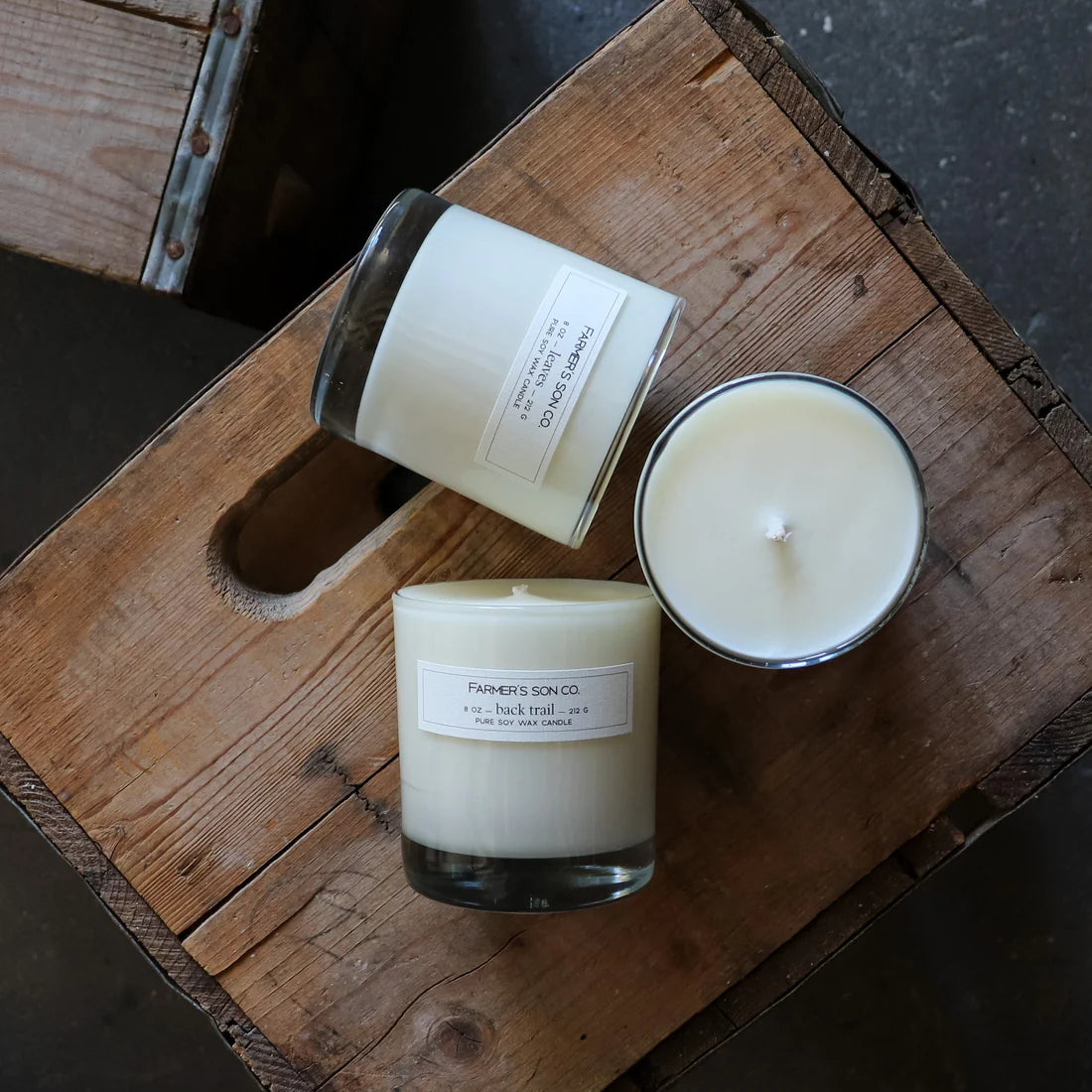 Farmer's Son - Leaves Candle 8oz (45-50 hours burn time)