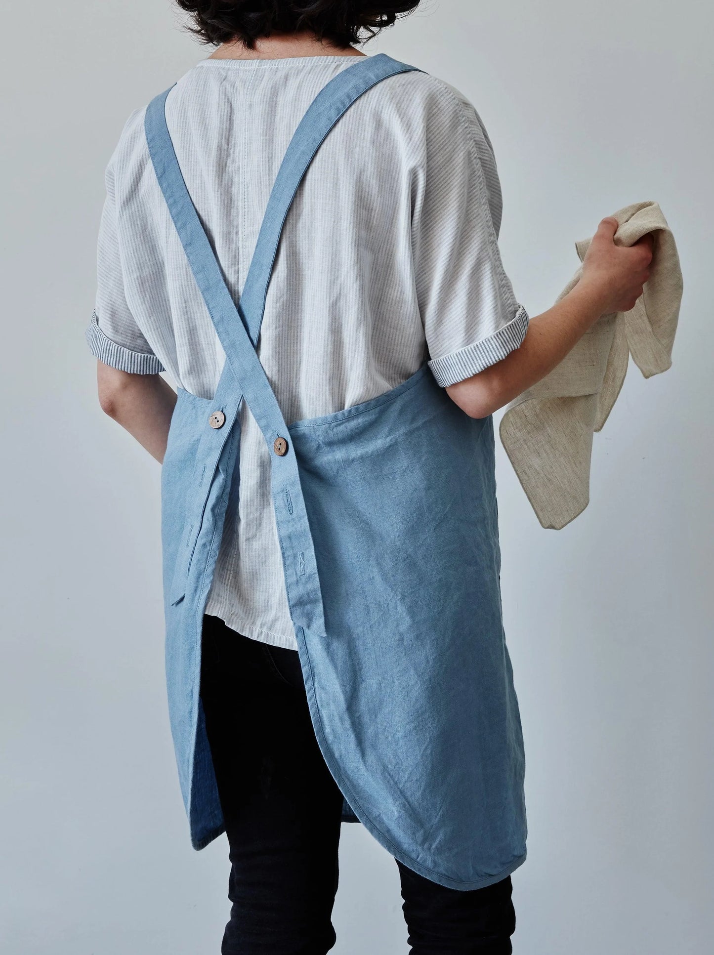 Confetti Mill - Linen Tea Towel - Oat