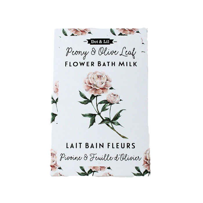 Dot & Lil - Peony & Olive Leaf Flower Bath Milk Sachet 2.6oz