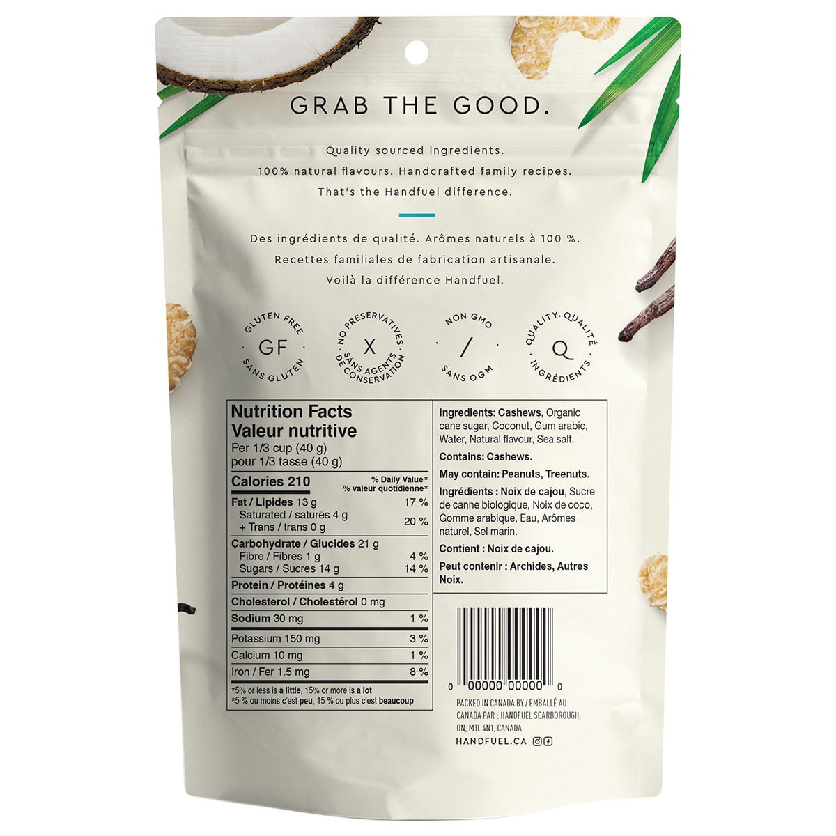 Handfuel - Coconut Cashews 150g