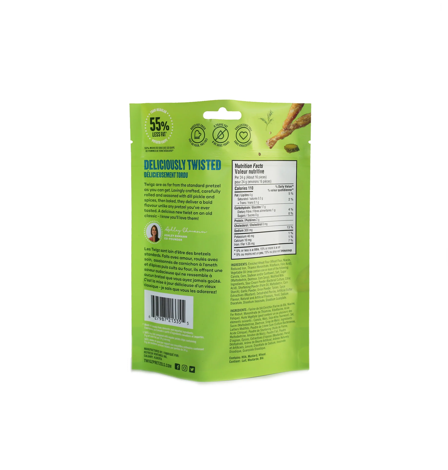 Twigz Craft Pretzels - Zesty Dill Pickle 130g