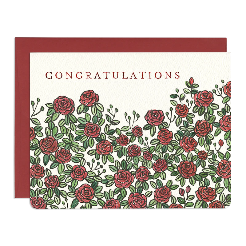Roses Congratulations Card