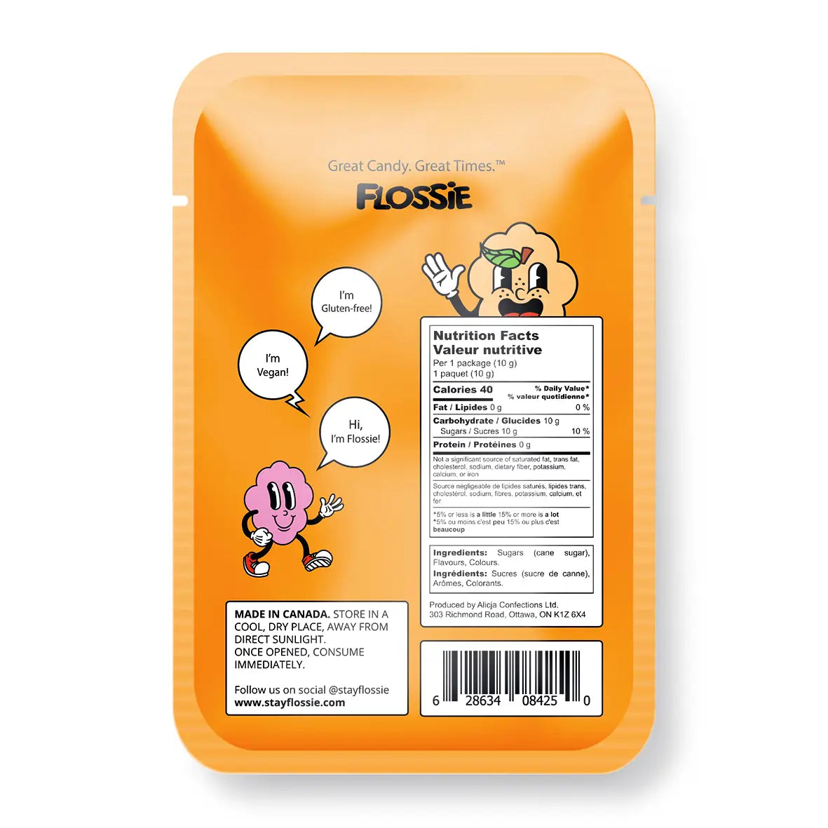Flossie Tangerine Cotton Candy
