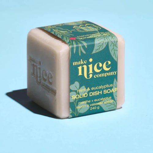 Make Nice Co. - Solid Dish Soap - Mint & Eucalyptus (240g)