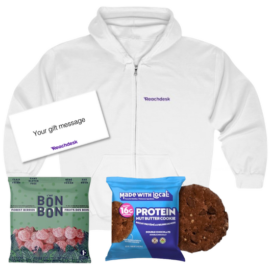 On-Demand Snack Box with Branded Zip-Up Hoodie