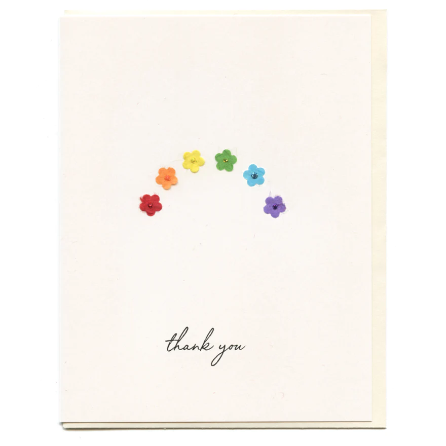 "Thank You" Flowers Card