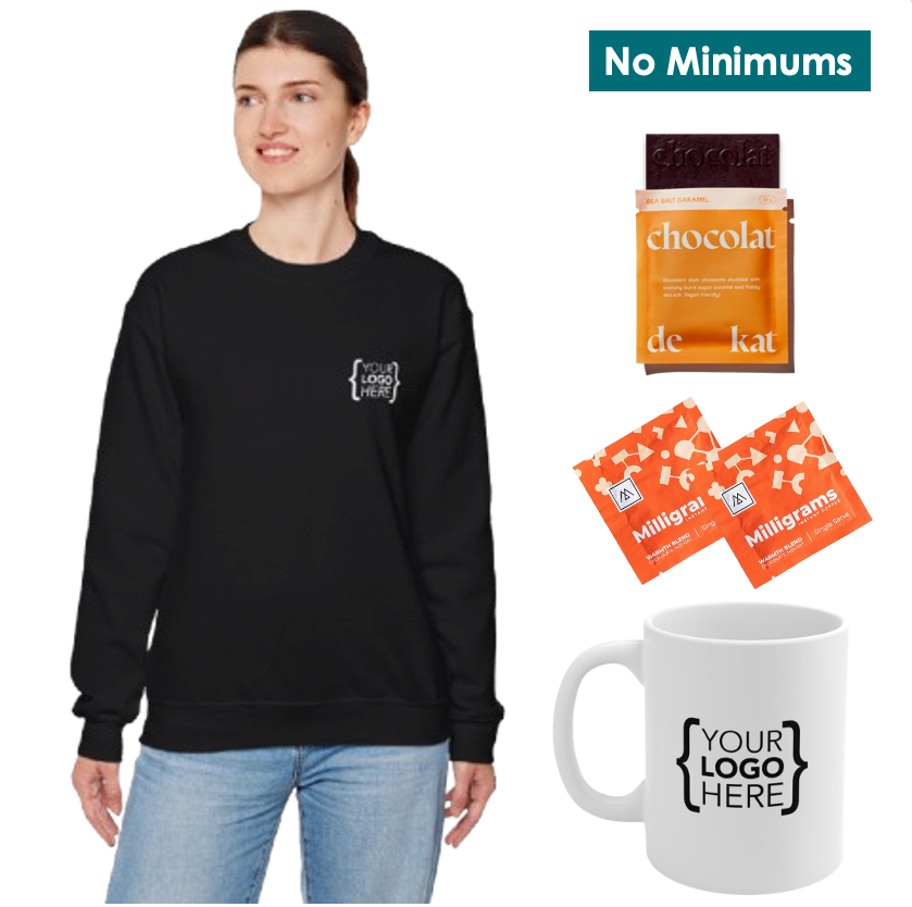 On-Demand Coffee Break Kit with Branded Crewneck & Mug
