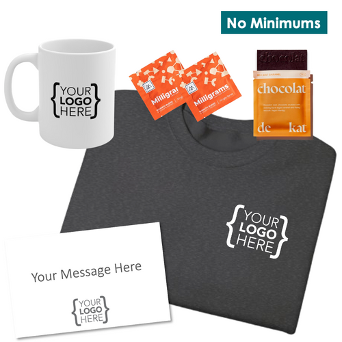 On-Demand Coffee Break Kit with Branded Crewneck & Mug