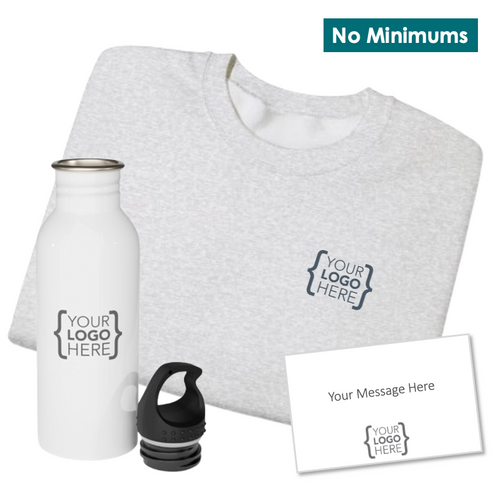On-Demand Crewneck Sweatshirt + Water Bottle Kit