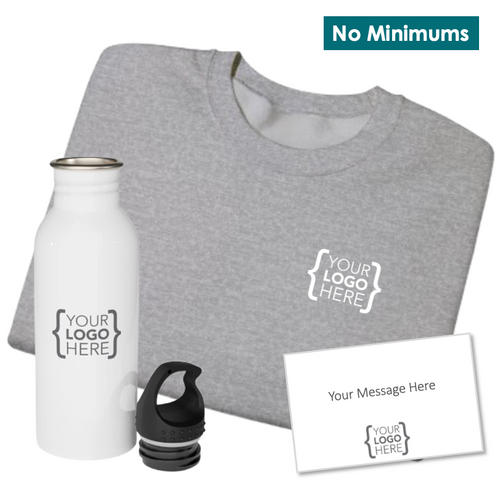 On-Demand Crewneck Sweatshirt + Water Bottle Kit