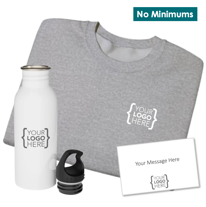 On-Demand Crewneck Sweatshirt + Water Bottle Kit