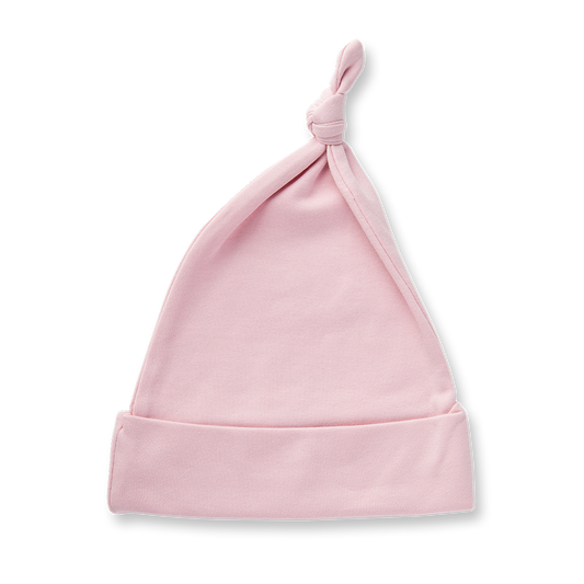 Sapling - Dusty Pink Knotted Hat (small)