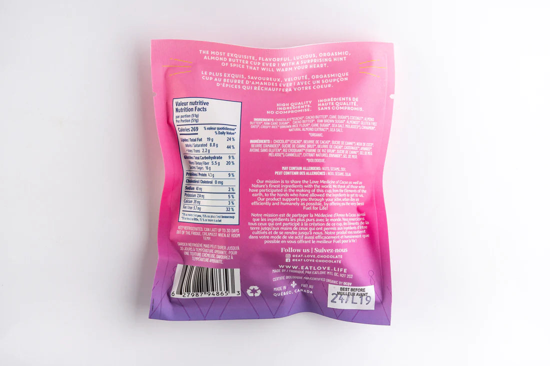 EatLove - Organic Almond Butter Cup