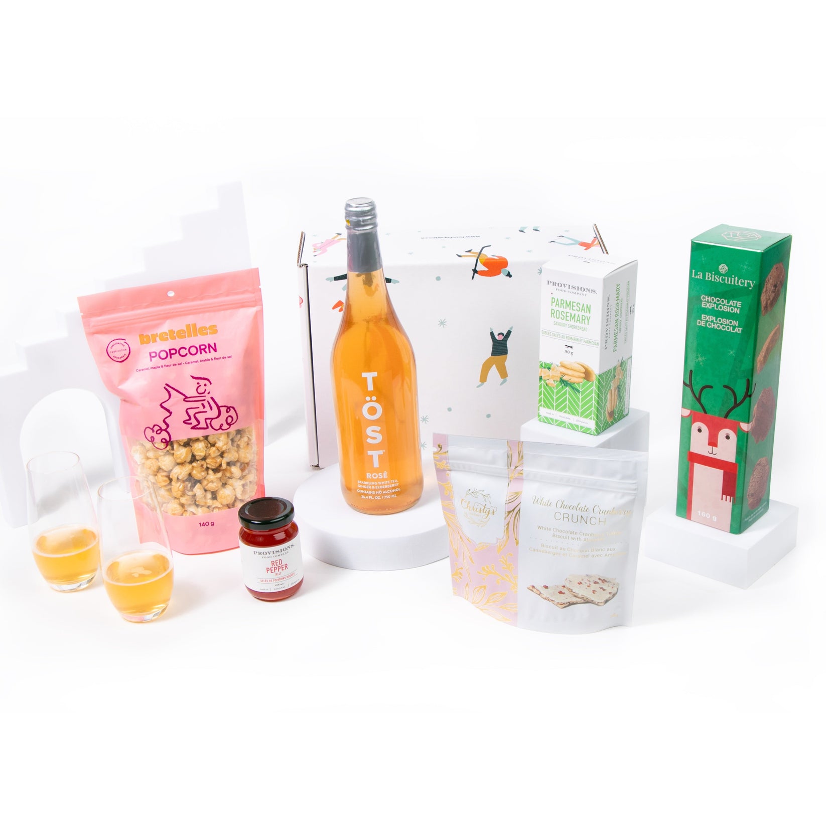 Holiday Cheers Gourmet Gift Box Made in Canada Foodiepages