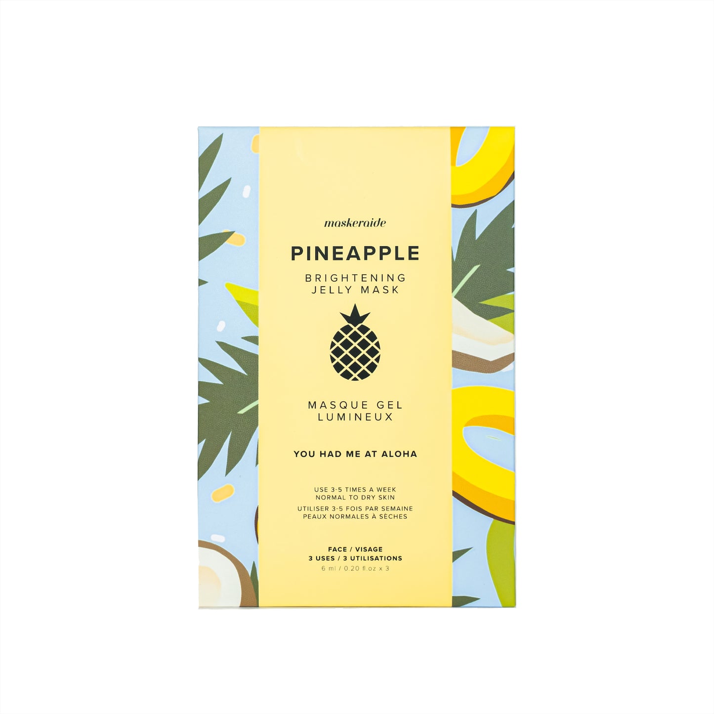 MaskerAide - Pineapple Brightening Jelly Mask (3 Uses)