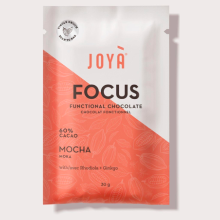 JOYA - Functional Chocolate - 30g - Mocha 60% Cacao (Focus) - Cognitive Support + Adaptogenic