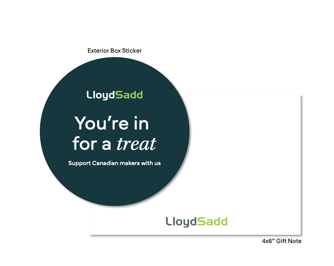 Lloyd Sadd Sticker + Gift Message Card Bundle