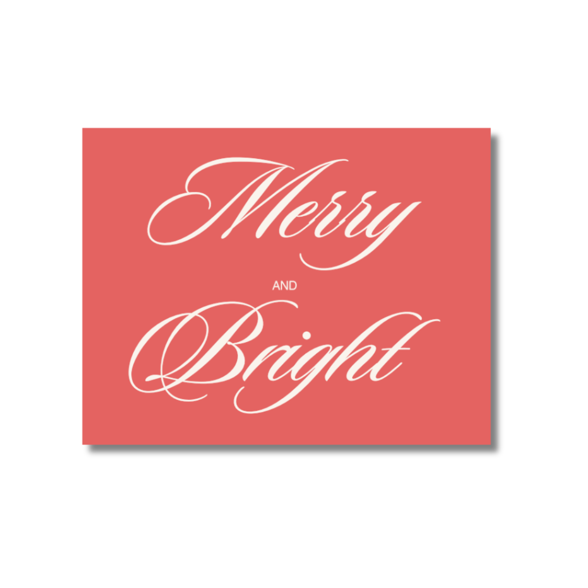 Merry & Bright Holiday Card