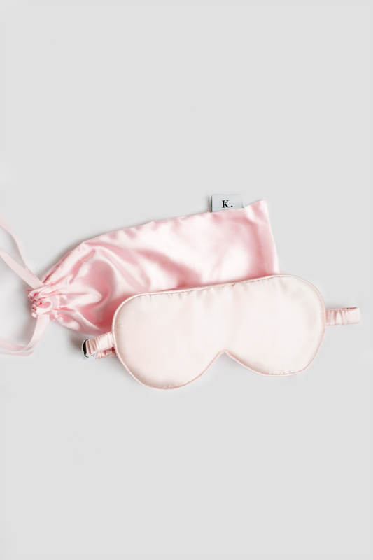 KIP. Sleepwear - Mulberry Silk Sleep Mask in Rose