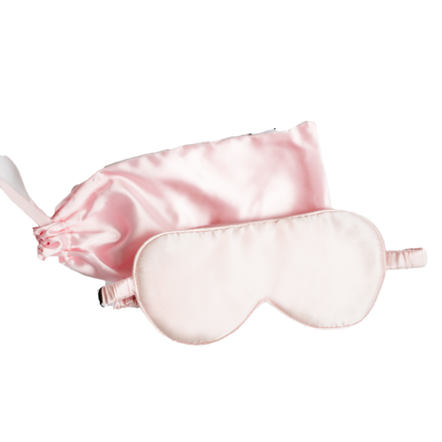 KIP. Sleepwear - Mulberry Silk Sleep Mask in Rose