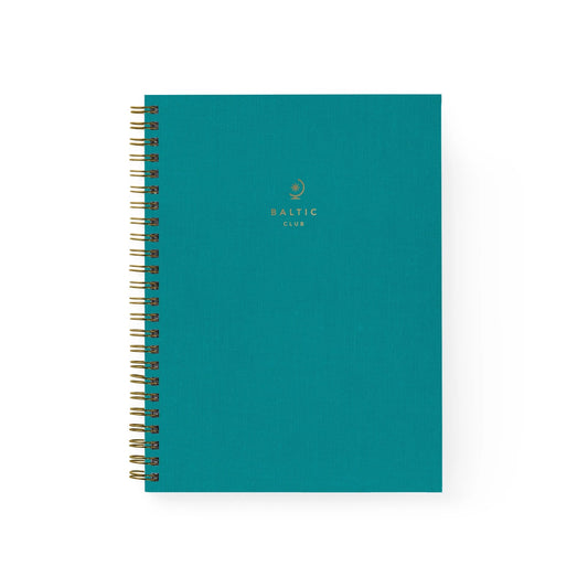 Baltic Club - Teal Spiral Notebook