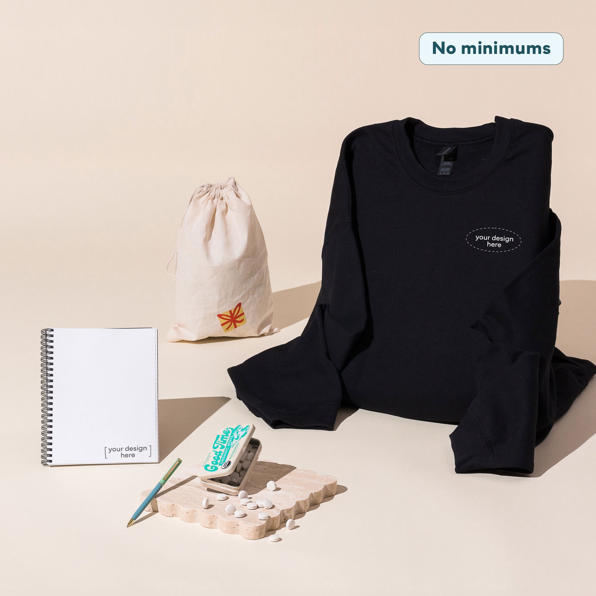 Print on Demand Gift Set with Crewneck and Notebook