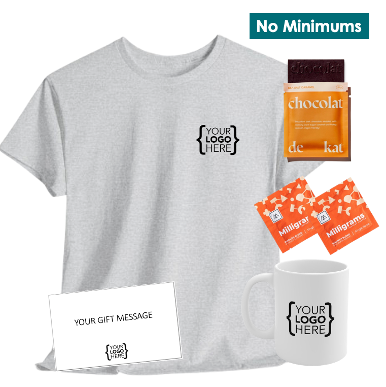 On-Demand Coffee Break Kit + Branded T-Shirt & Mug