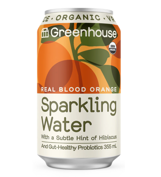 Real Blood Orange Sparkling Water - Greenhouse Juice