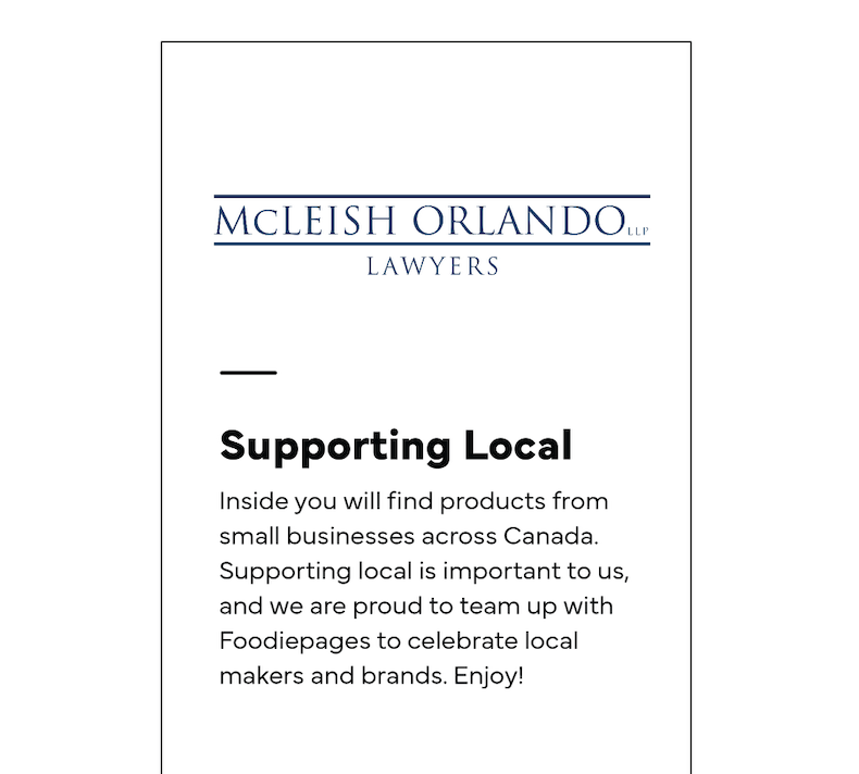 McLeish Orlando Box Sticker (Supporting Local)